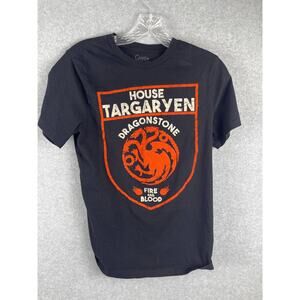 Game of Thrones T Shirt‎ Women's Size S Black House Targaryen Short Sleeve Tee